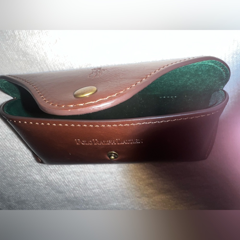 Vintage Brown Leather Polo Ralph Lauren Glasses 👓 case. - Picture 7 of 13